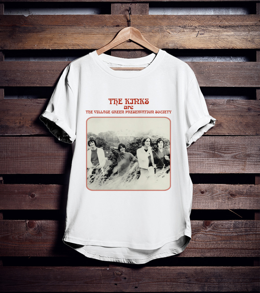 TKK 03 The Kinks Are The Village Green Preservation Society Band Photo T-Shirt