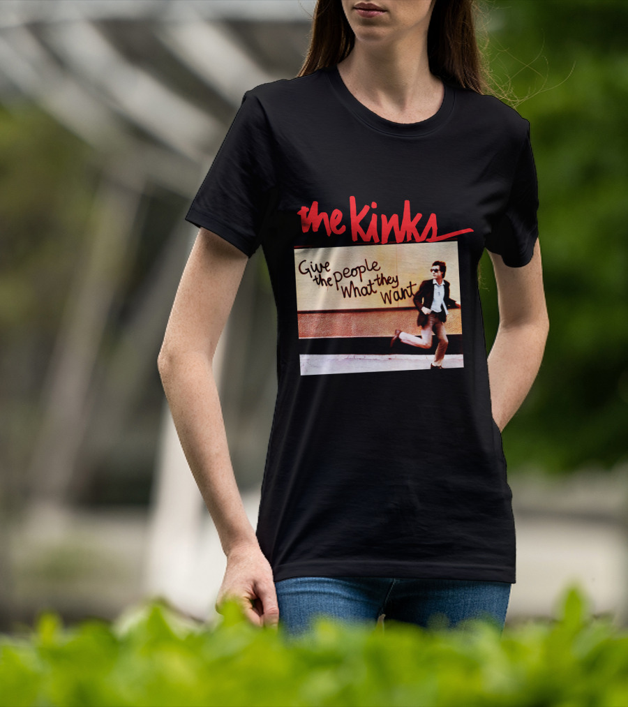 The Kinks Give The People What They Want Running Man Image T-Shirt