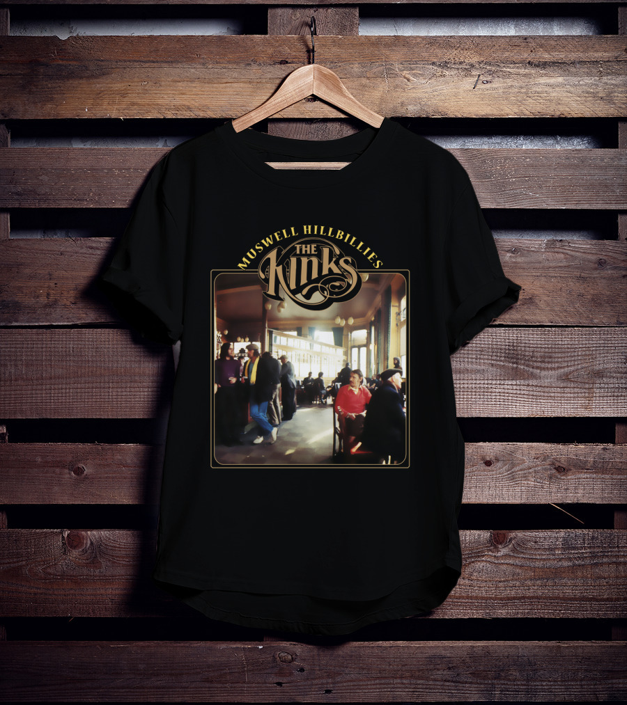 The Kinks Muswell Hillbillies Vintage Album Cover T-Shirt