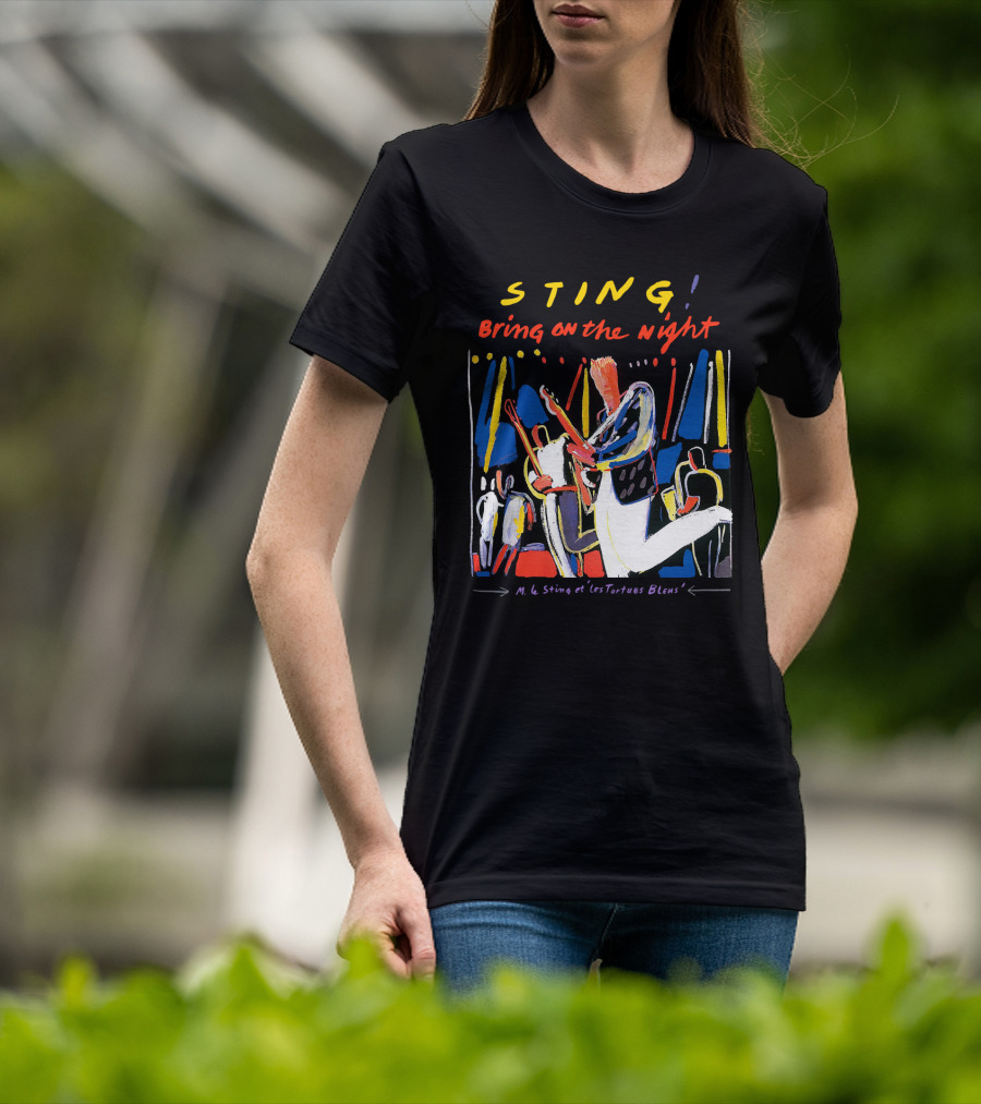STING Bring On The Night M. Le Sting Et Les Tortues Bleus T-Shirt