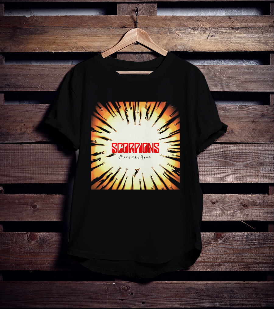 Scorpions Face The Heat Shadow Silhouettes Circle T-Shirt