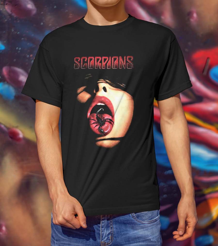 SCORPIONS Face And Mouth With Scorpion T-Shirt