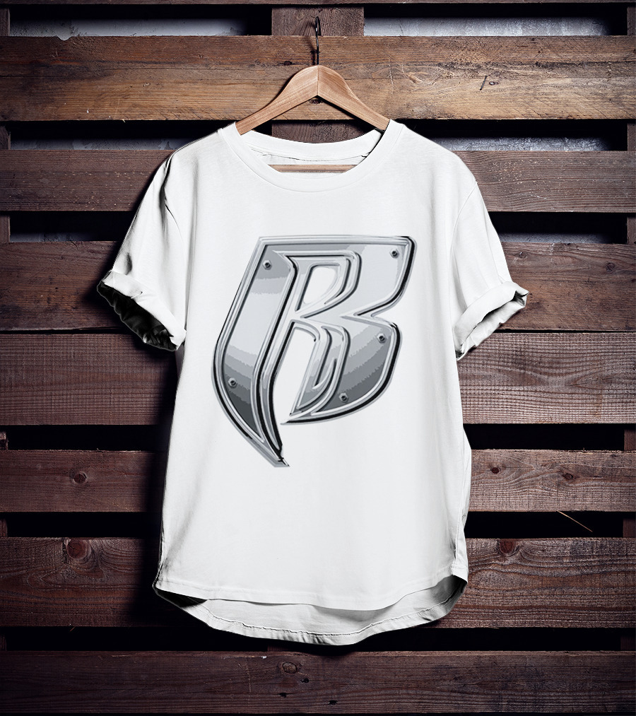 'RRD Chrome Metallic Letter B Logo' T-Shirt