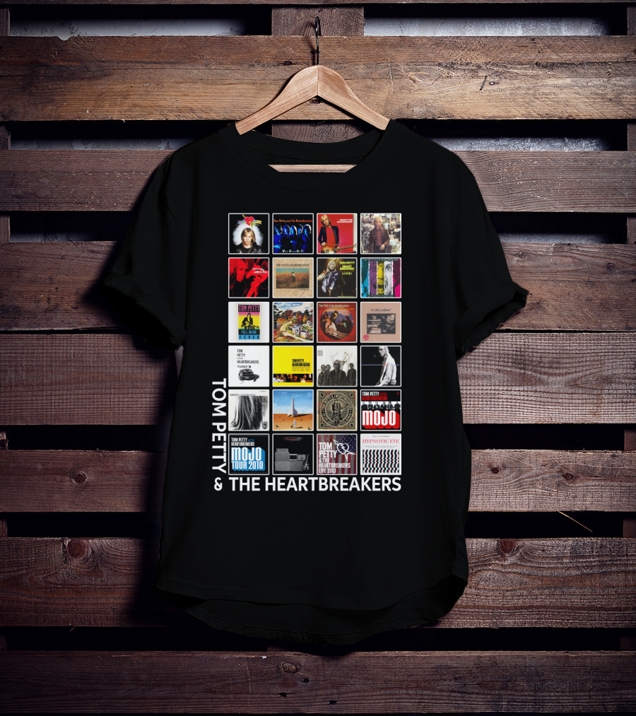 Tom Petty & The Heartbreakers Album Collection T-Shirt