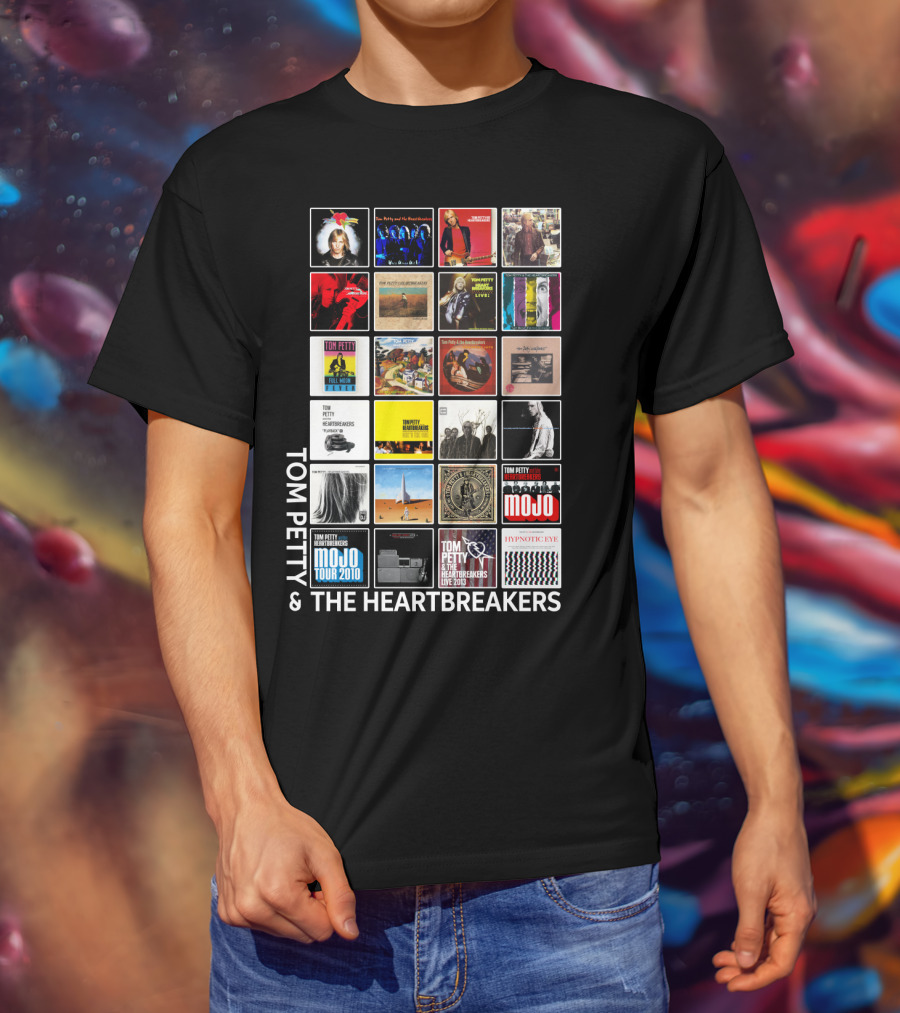 Tom Petty & The Heartbreakers Album Collection T-Shirt