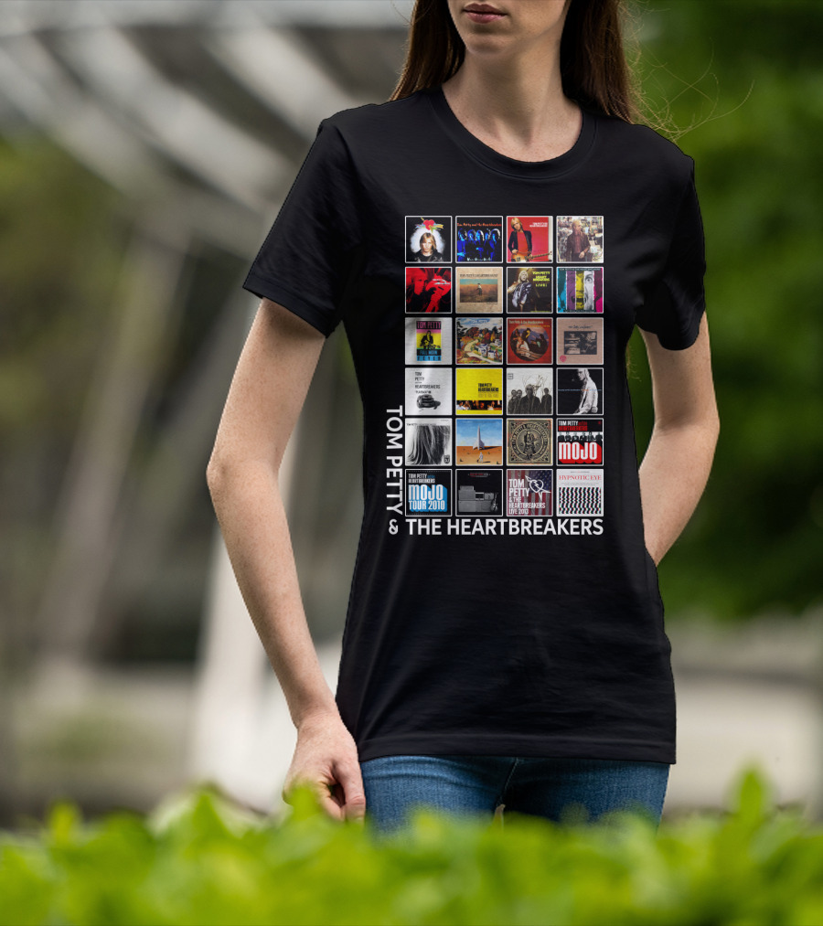Tom Petty & The Heartbreakers Album Collection T-Shirt
