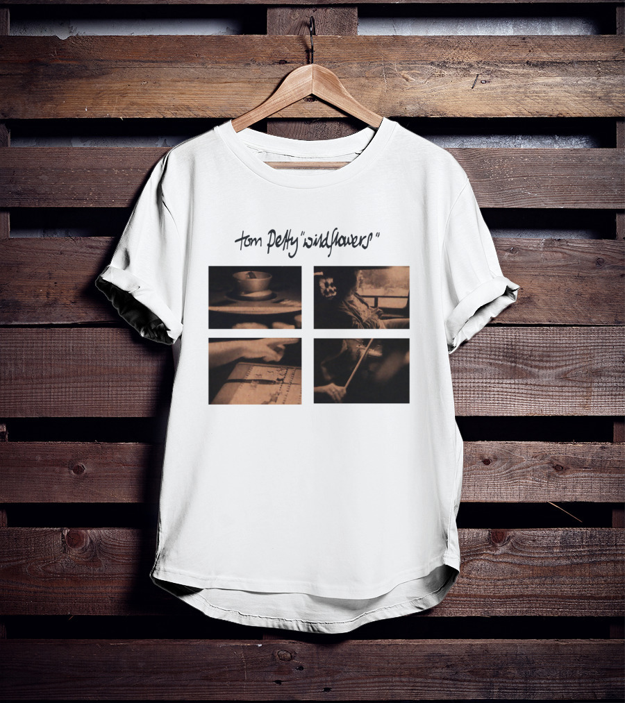 Tom Petty Wildflowers Album Four Sepia Photos T-Shirt