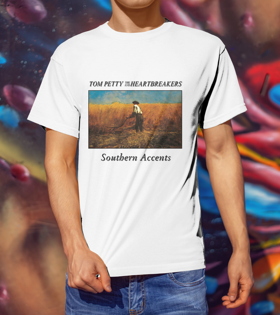 Tom Petty And The Heartbreakers Southern Accents Album Cover Wheat Field Scene T-Shirt