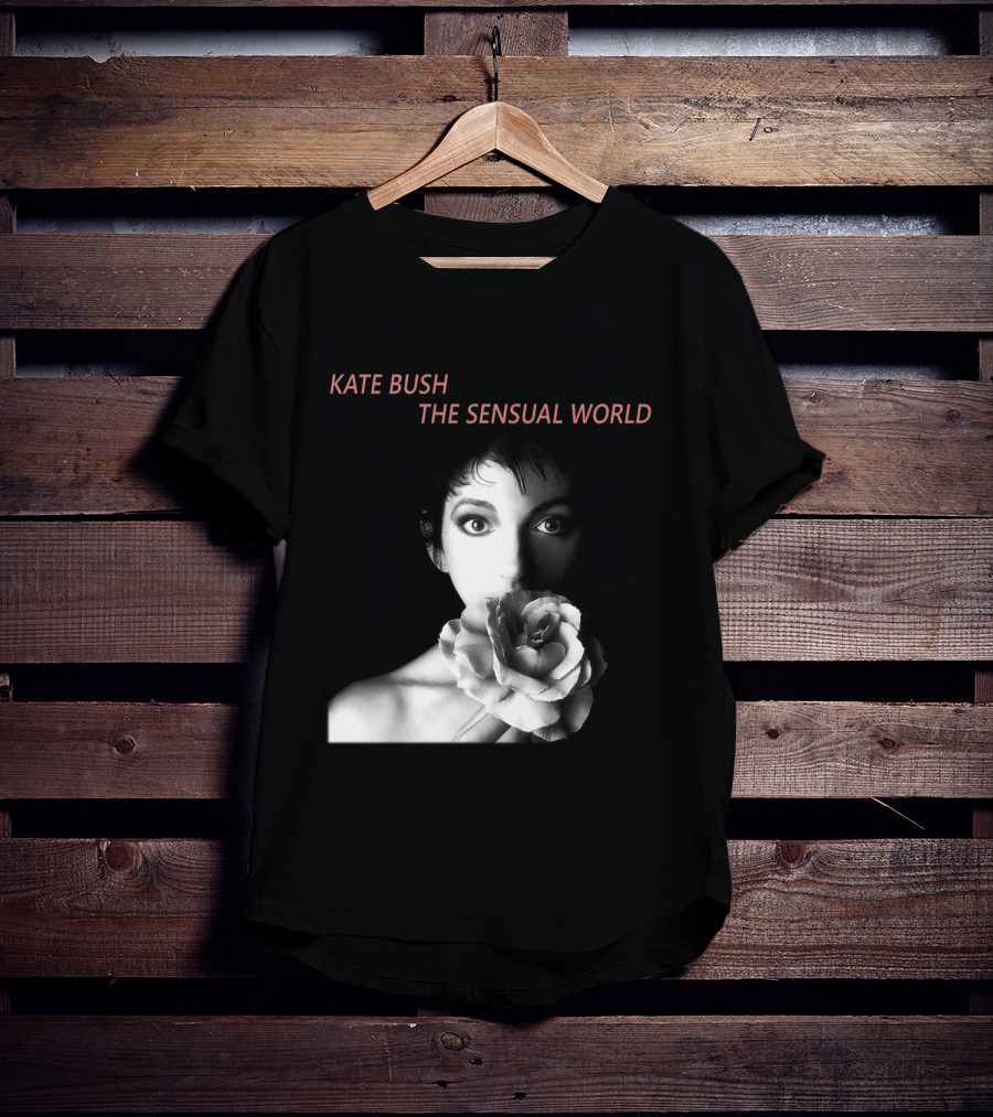 Kate Bush The Sensual World Iconic Album Cover Rose T-Shirt