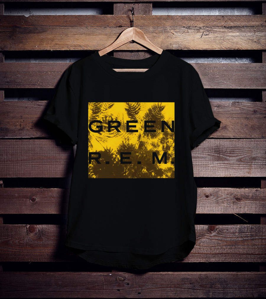 R.E.M. Green Album Fern Pattern 09 Vintage Yellow T-Shirt