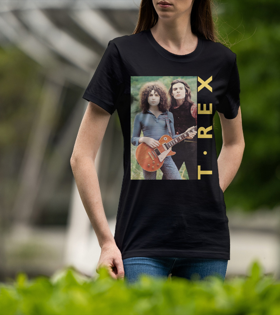 T·rex Band Portrait With Guitarist On Trx T-Shirt