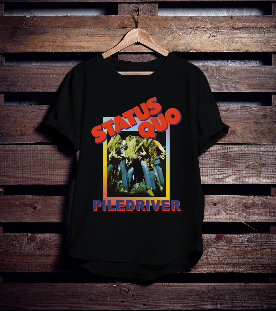 STATUS QUO PILEDRIVER Album Cover T-Shirt