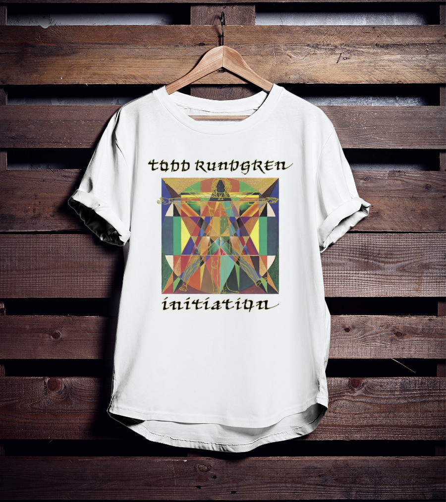 Todd Rundgren Initiation Vitruvian Geometric Multicolor Symbolism T-Shirt