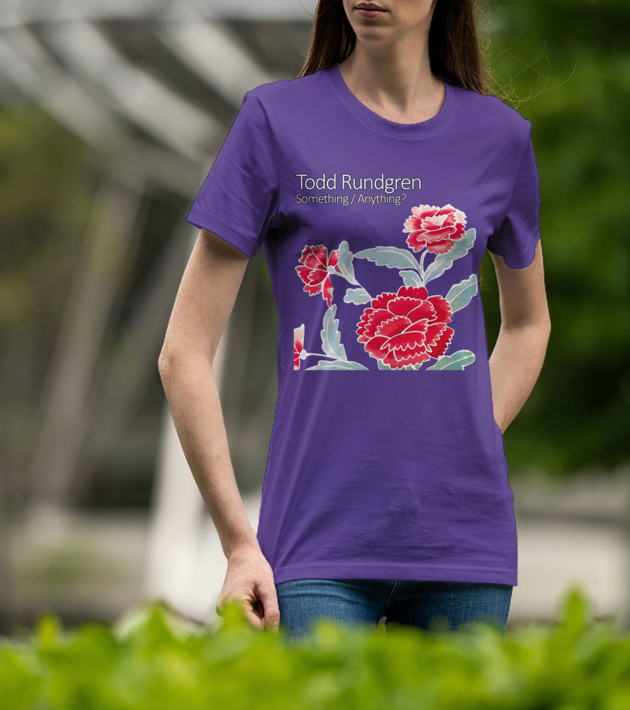 Todd Rundgren Something Anything Red Carnations Floral T-Shirt