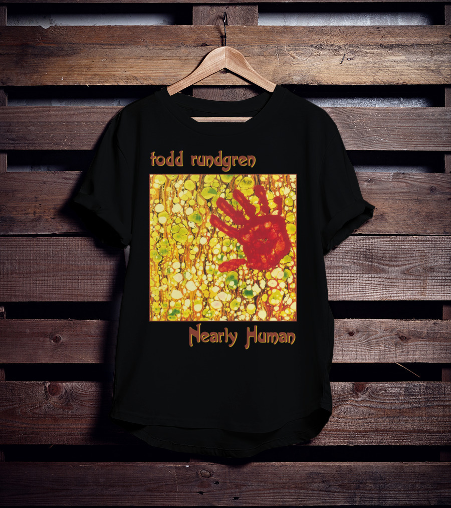 Todd Rundgren Nearly Human Handprint Cover T-Shirt