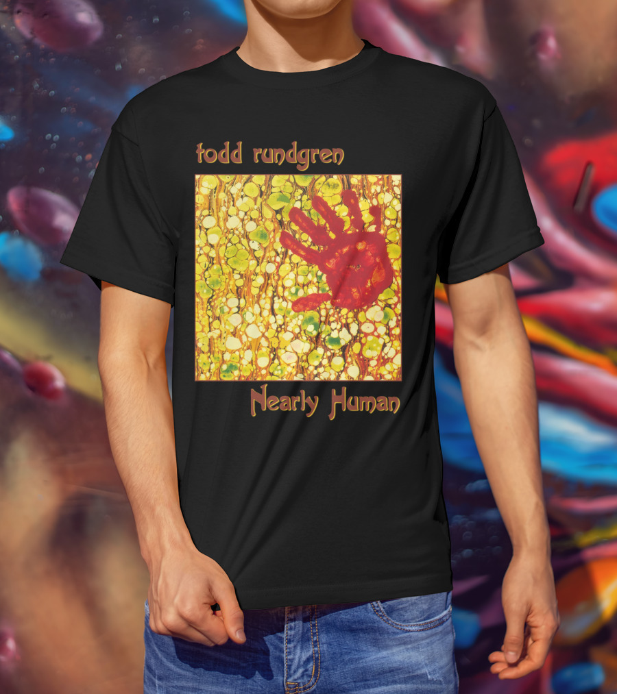 Todd Rundgren Nearly Human Handprint Cover T-Shirt