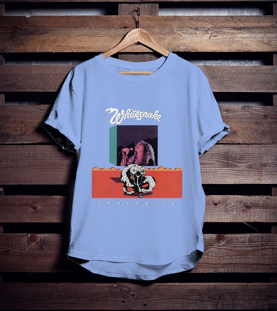 Whitesnake Snakebite Vintage Album Art With Snake And Singer T-Shirt