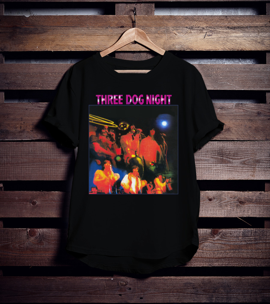 Three Dog Night Band Psychedelic Concert T-Shirt