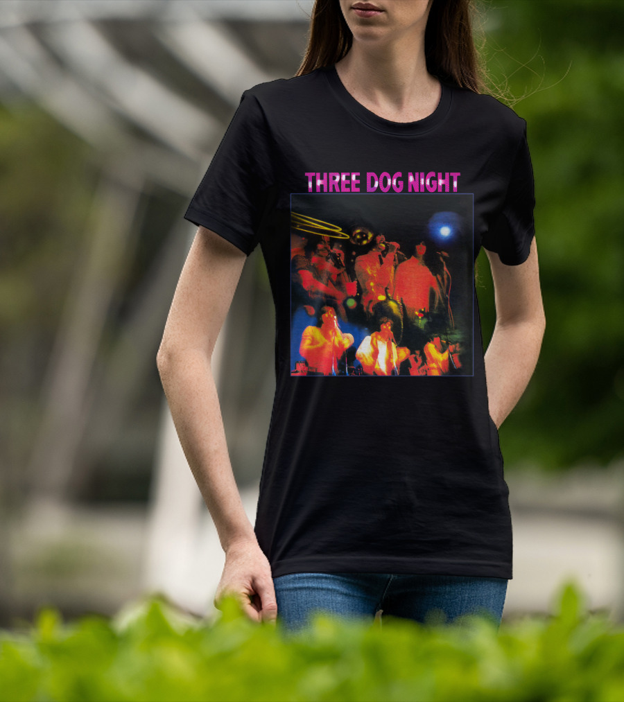 Three Dog Night Band Psychedelic Concert T-Shirt