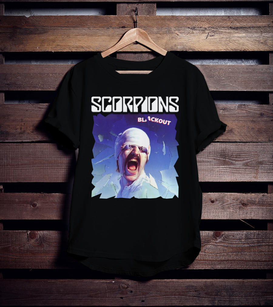 Scorpions Blackout Album Cover Art Legendary Rock Band T-Shirt