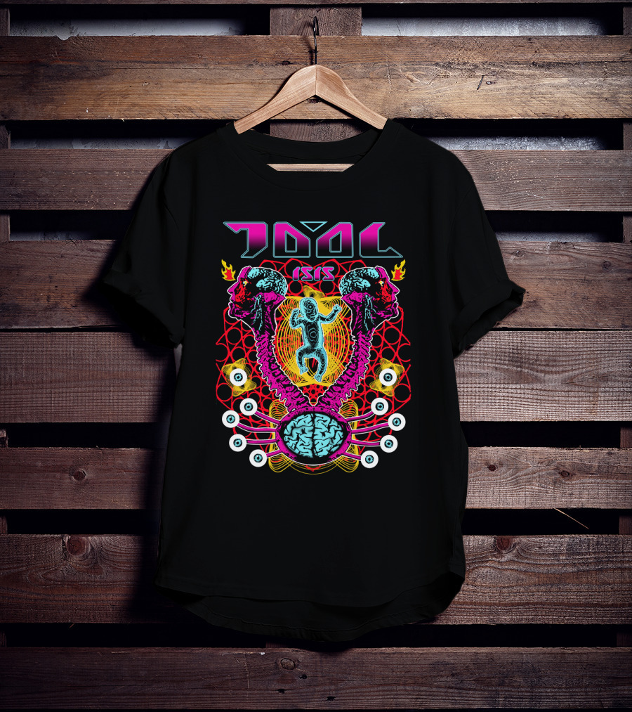 Tool Isis Surreal Brain And Skeleton Art T-Shirt