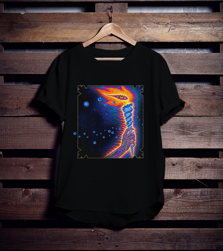 Psychedelic Cosmic Vision With Vibrant Colors T-Shirt