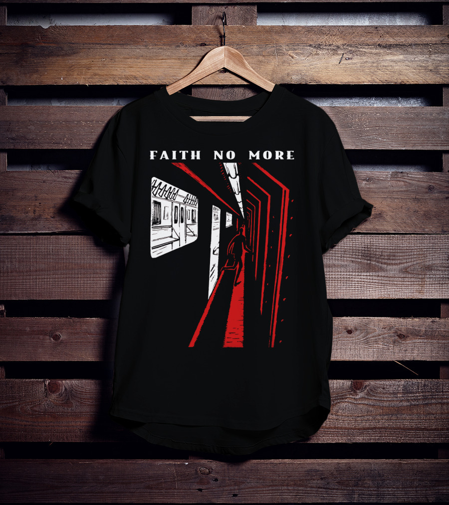 Faith No More Subway Scene In Red And White Fnm-Ms T-Shirt