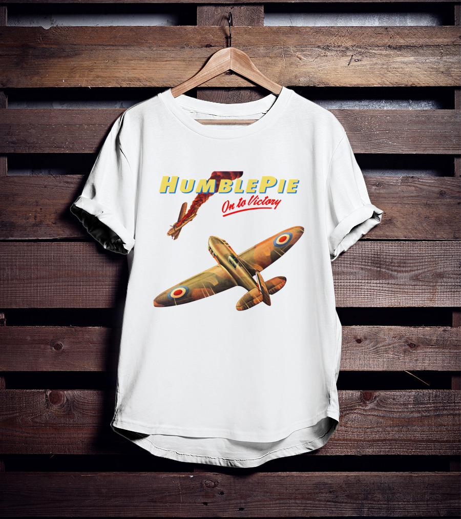 Humble Pie On To Victory Airplane Art Hbp-Ms T-Shirt