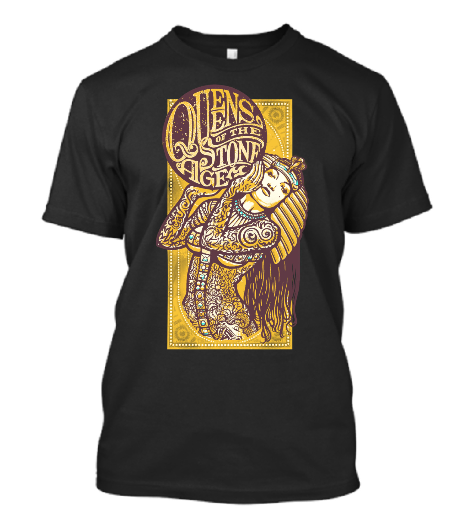 Queens Of The Stone Age Egyptian Tattoo Art T-Shirt
