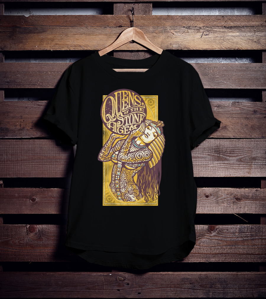 Queens Of The Stone Age Egyptian Tattoo Art T-Shirt