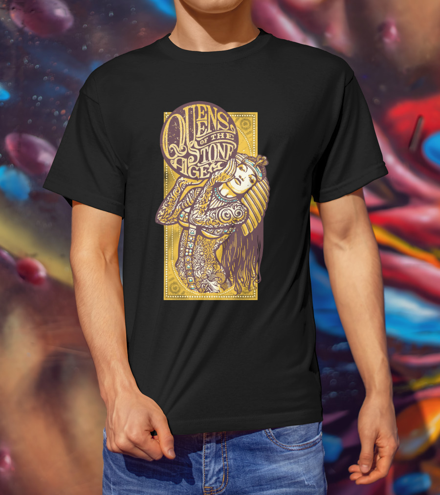 Queens Of The Stone Age Egyptian Tattoo Art T-Shirt