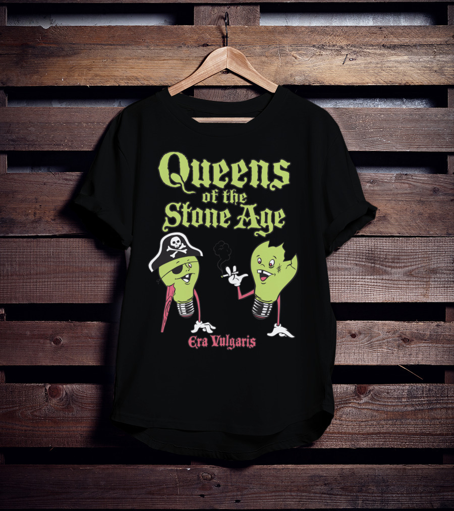 Queens Of The Stone Age Era Vulgaris Pirate Light Bulbs T-Shirt