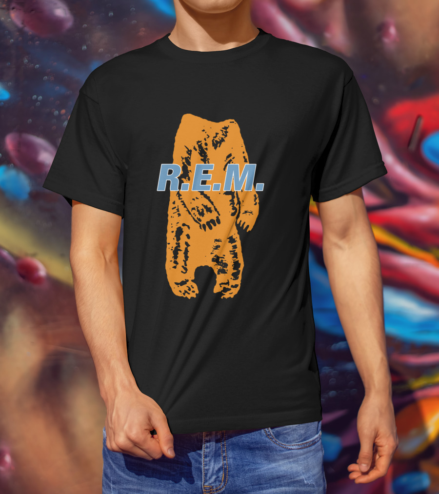 R.e.m. Bear Orange Print T-Shirt