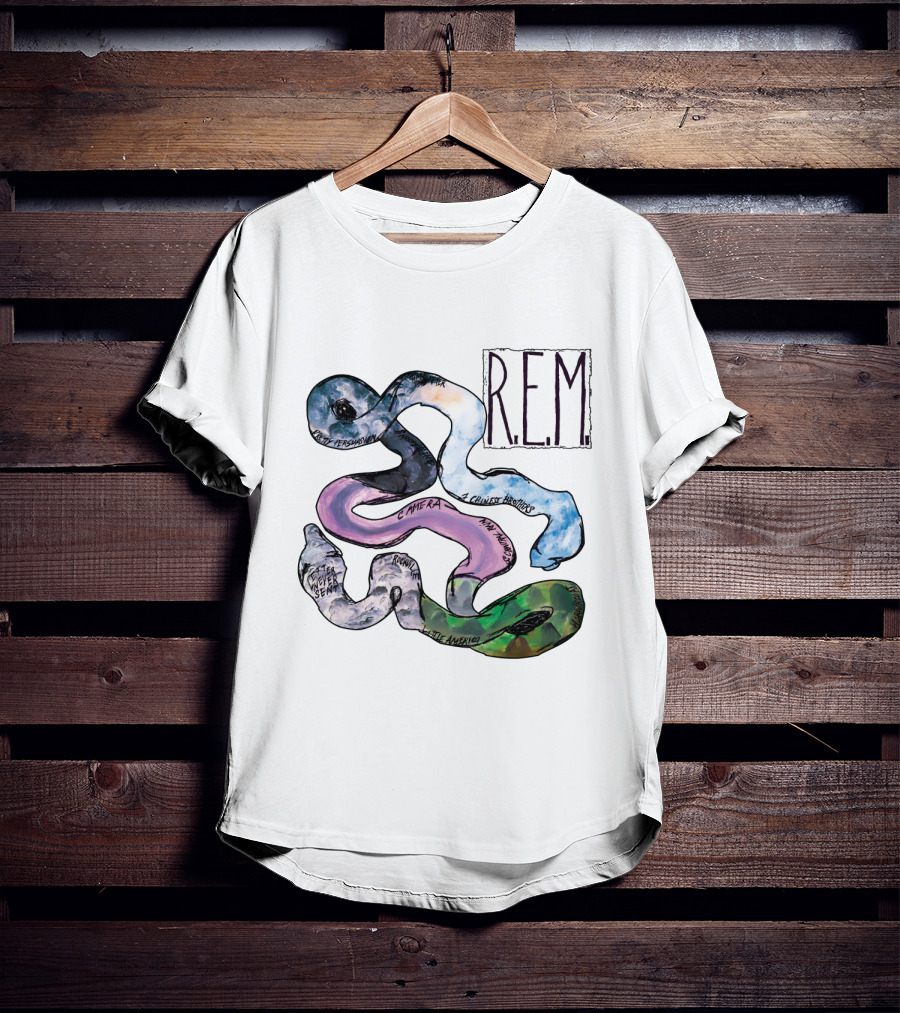 R.e.m. Album Artwork With Track Titles Elements T-Shirt