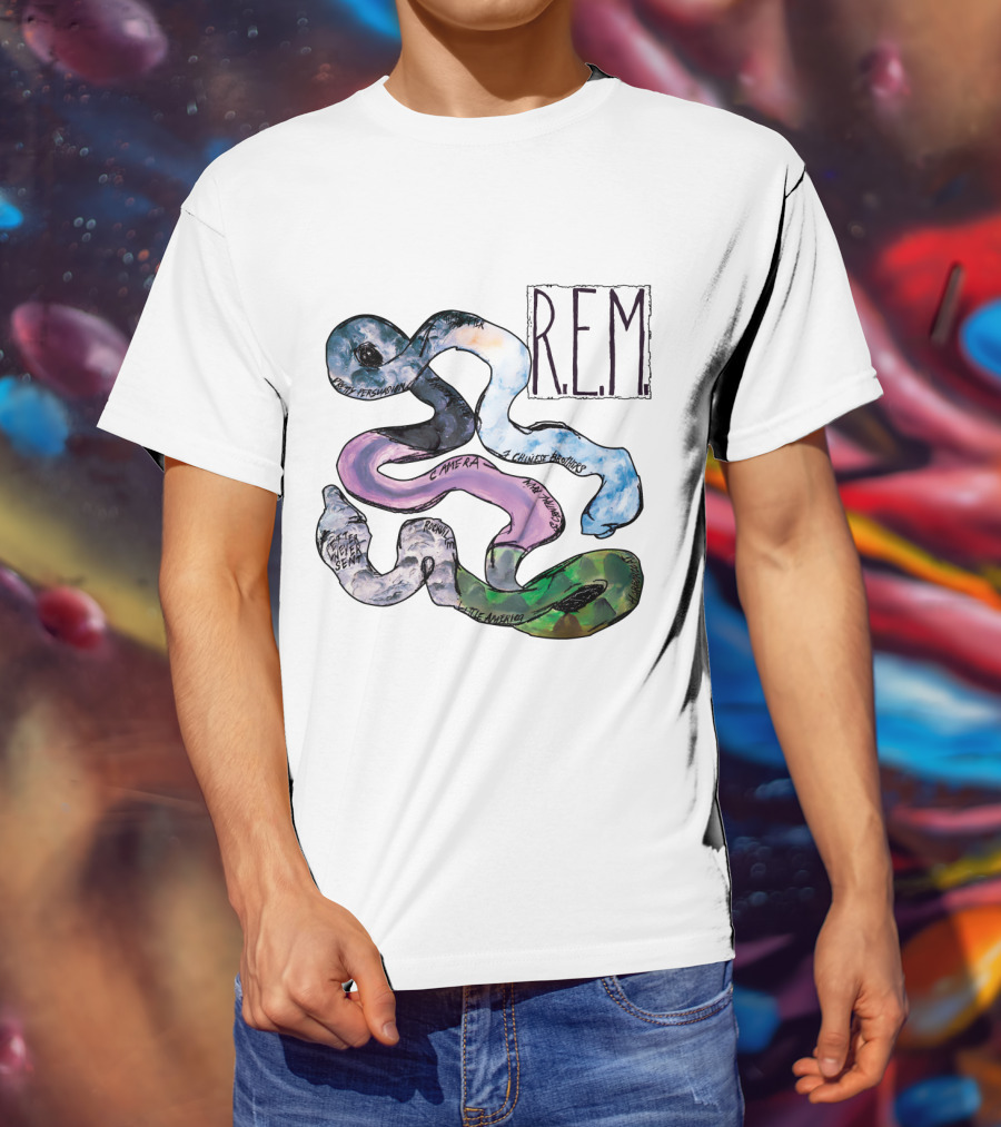 R.e.m. Album Artwork With Track Titles Elements T-Shirt
