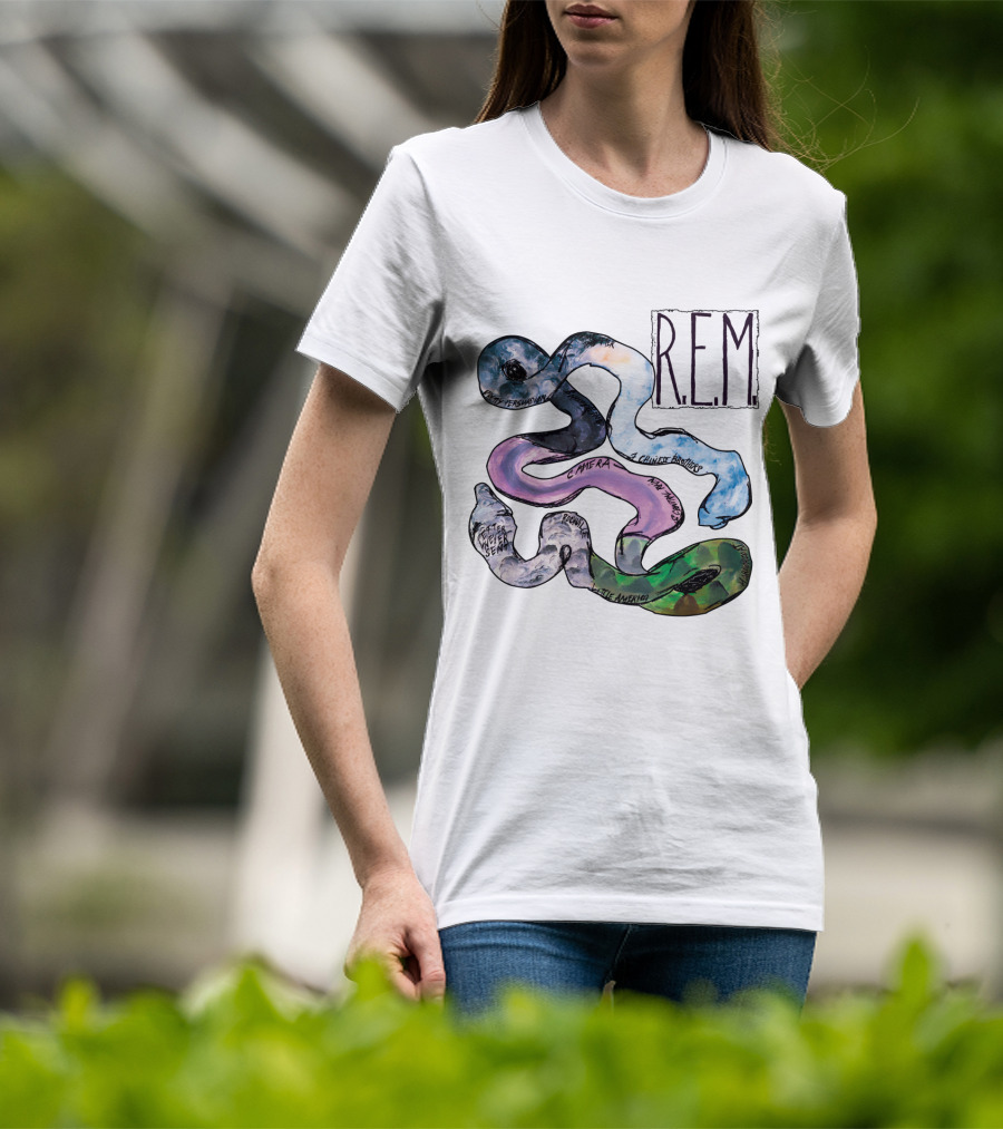 R.e.m. Album Artwork With Track Titles Elements T-Shirt