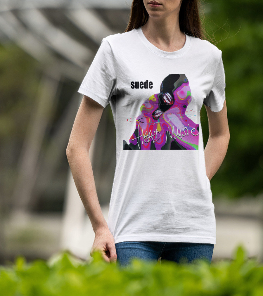 Suede Head Music Colorful Abstract T-Shirt