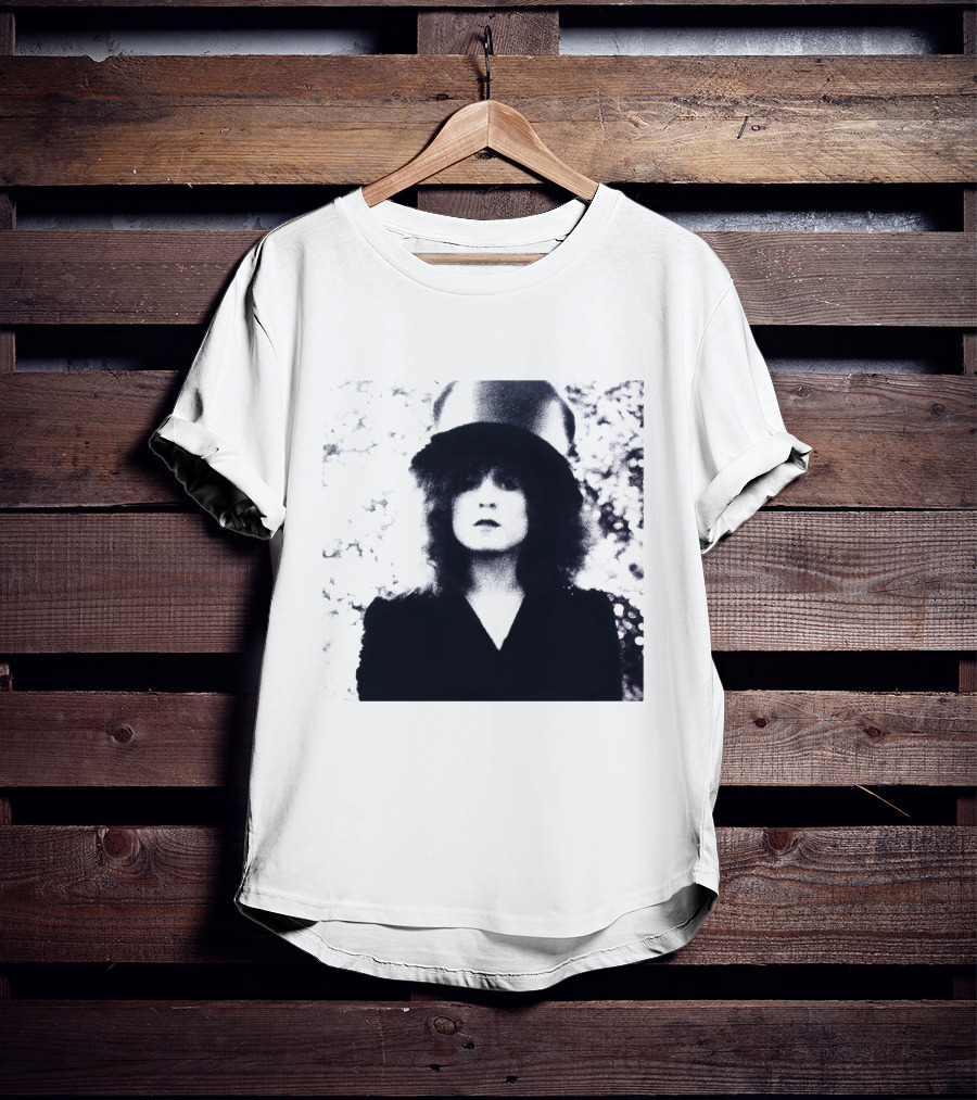 Marc Bolan Top Hat Monochrome Portrait Trx T-Shirt