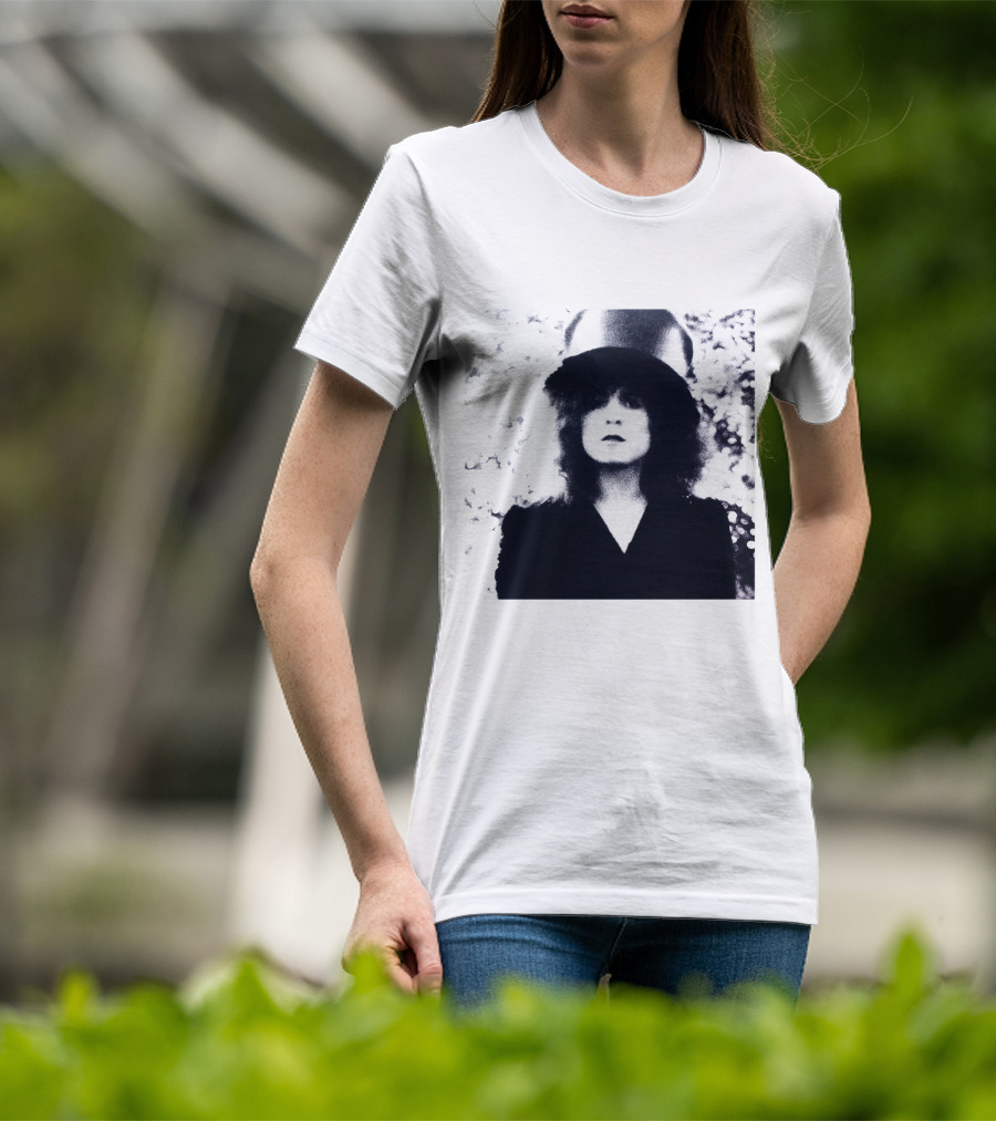 Marc Bolan Top Hat Monochrome Portrait Trx T-Shirt