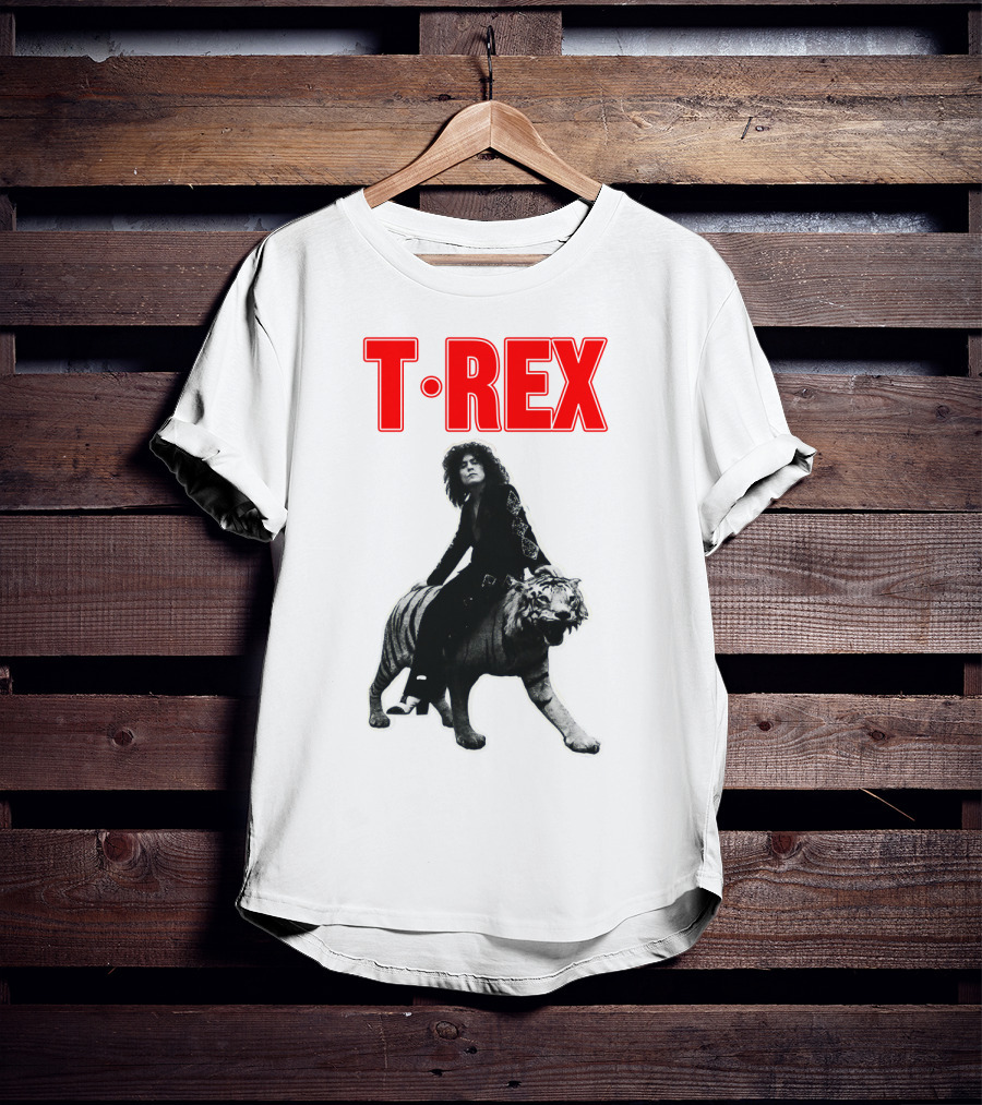 T-Rex Iconic Album Cover Art With Tiger T-Shirt
