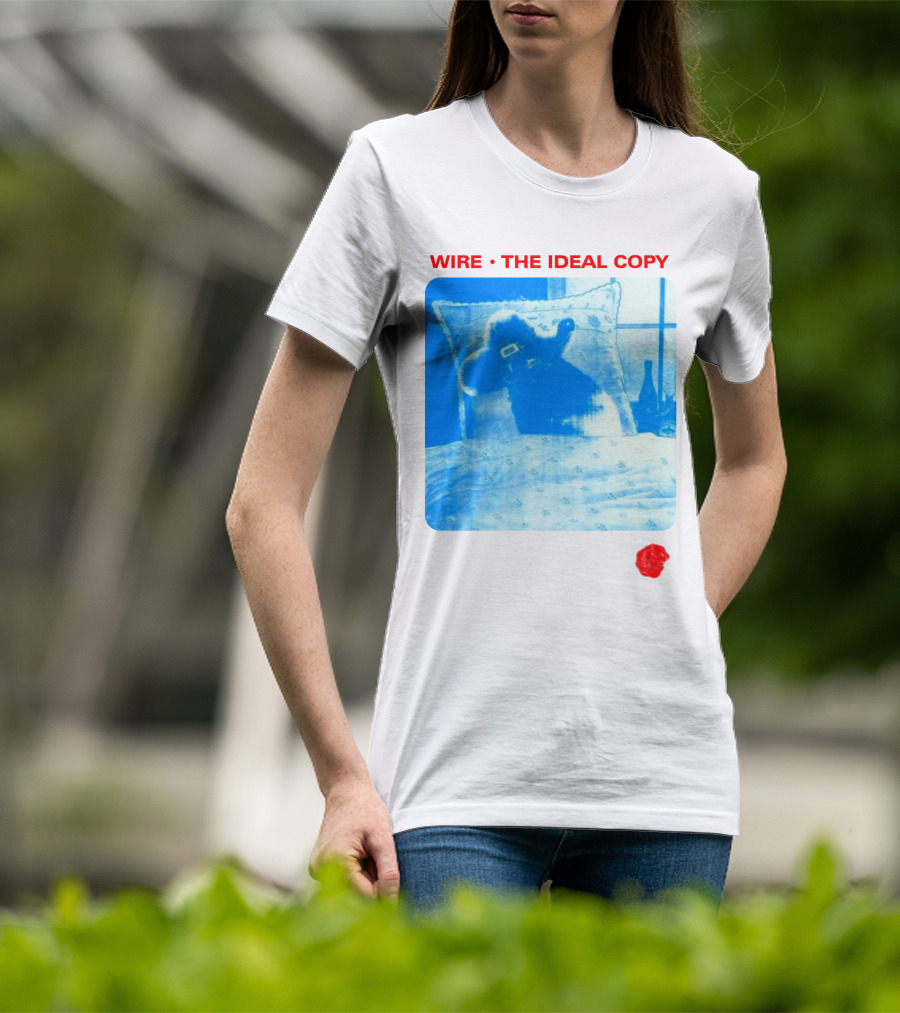 Wire The Ideal Copy Blue Dog On Pillow T-Shirt