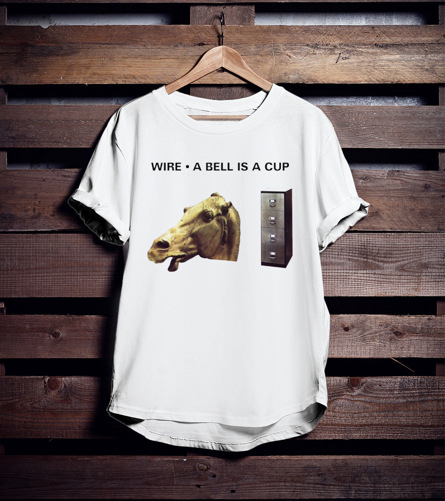 Wire A Bell Is A Cup Horse Head Sculpture Filing Cabinet T-Shirt