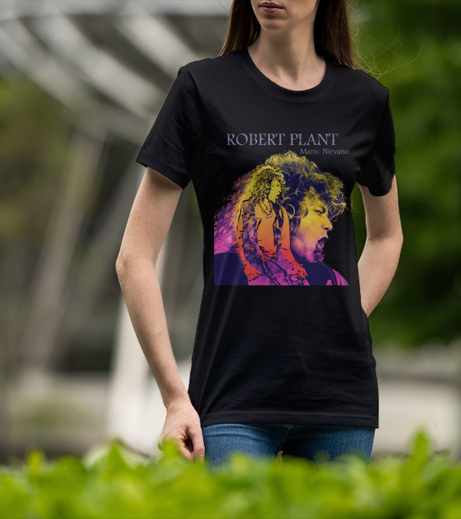 Robert Plant Manic Nirvana Retro Rock T-Shirt