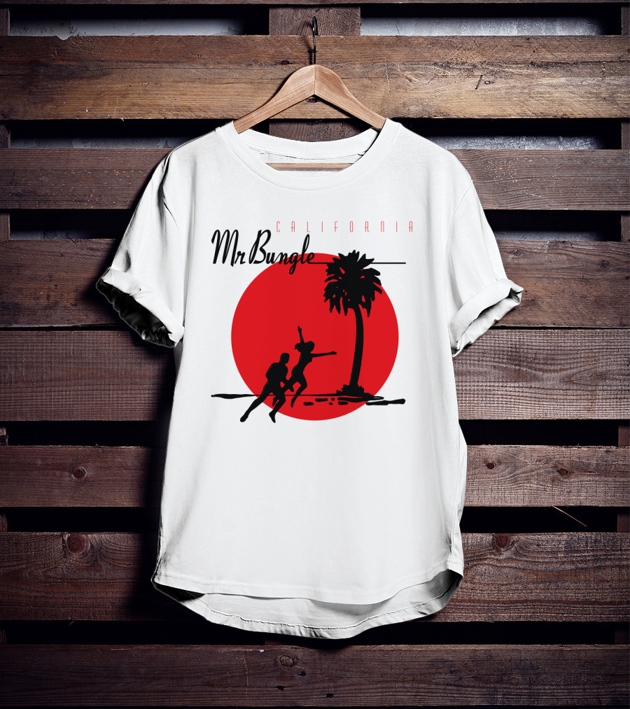 Mr Bungle California Palm Silhouette Red Sun T-Shirt