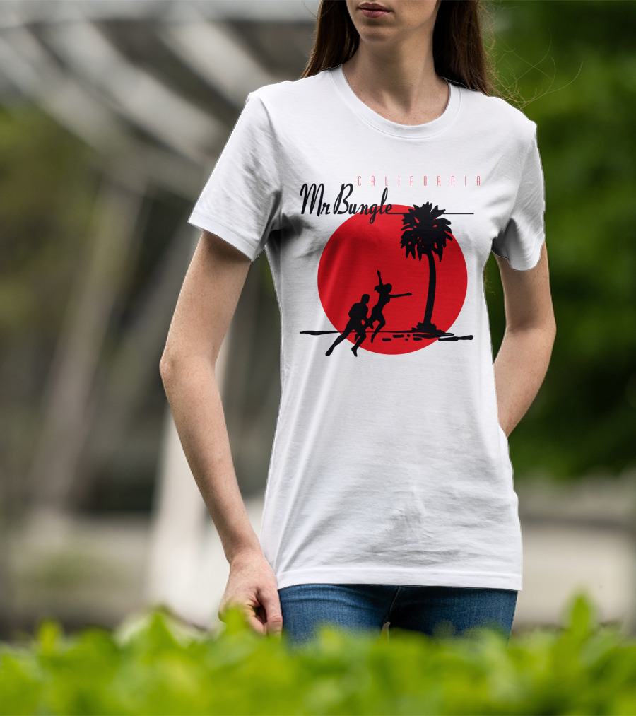 Mr Bungle California Palm Silhouette Red Sun T-Shirt