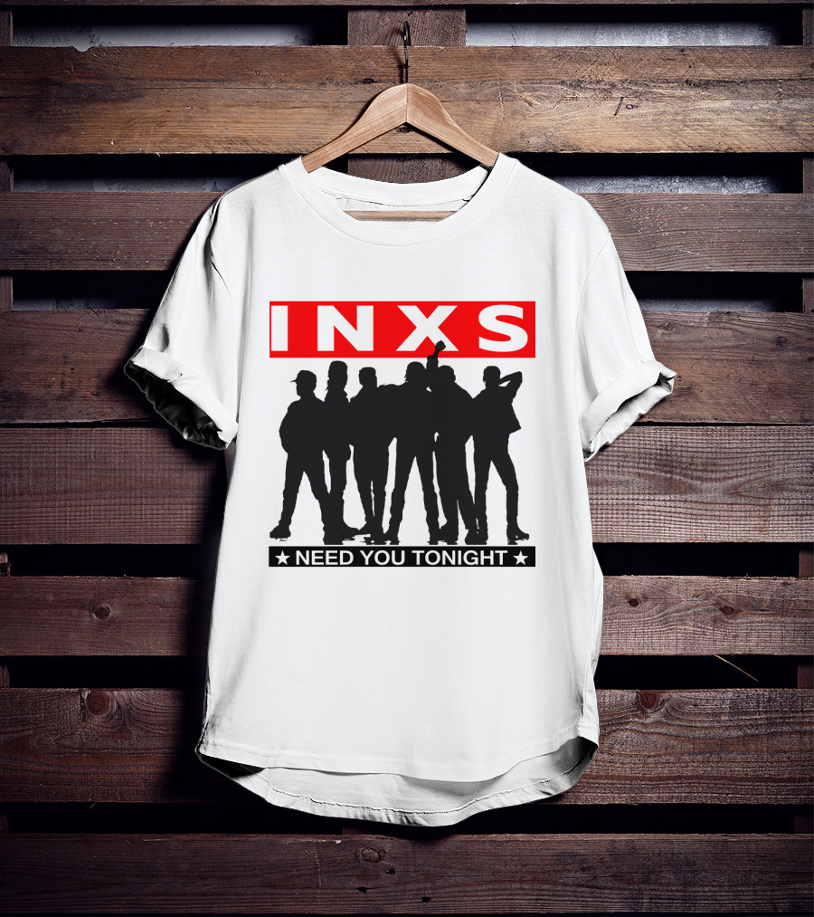 Inxs Need You Tonight Silhouette Band Members T-Shirt