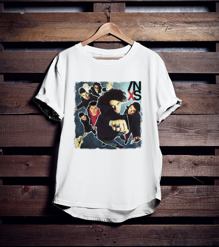 Inxs Band Members Action Collage Art T-Shirt