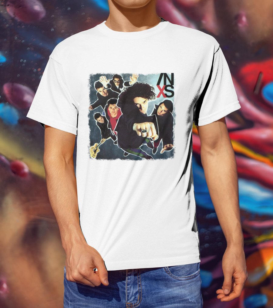 Inxs Band Members Action Collage Art T-Shirt