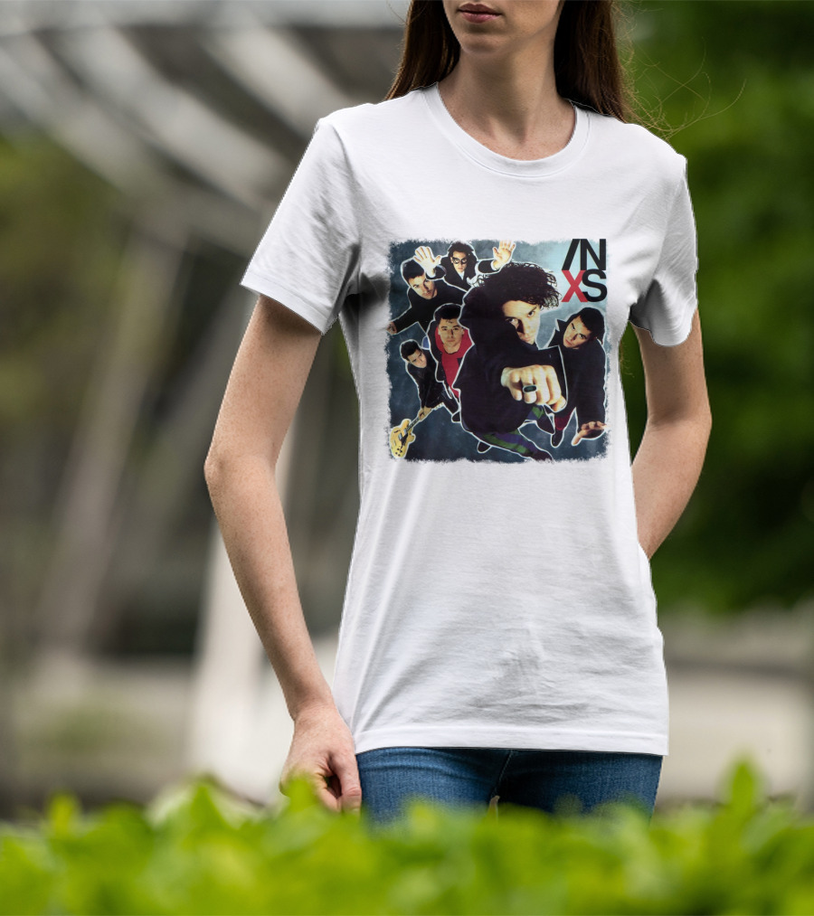 Inxs Band Members Action Collage Art T-Shirt