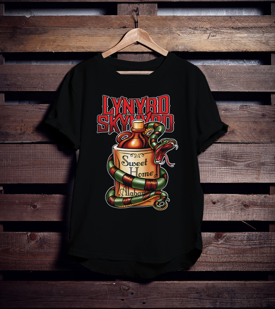 Lynyrd Skynyrd Sweet Home Alabama Decorative Snake Jug T-Shirt